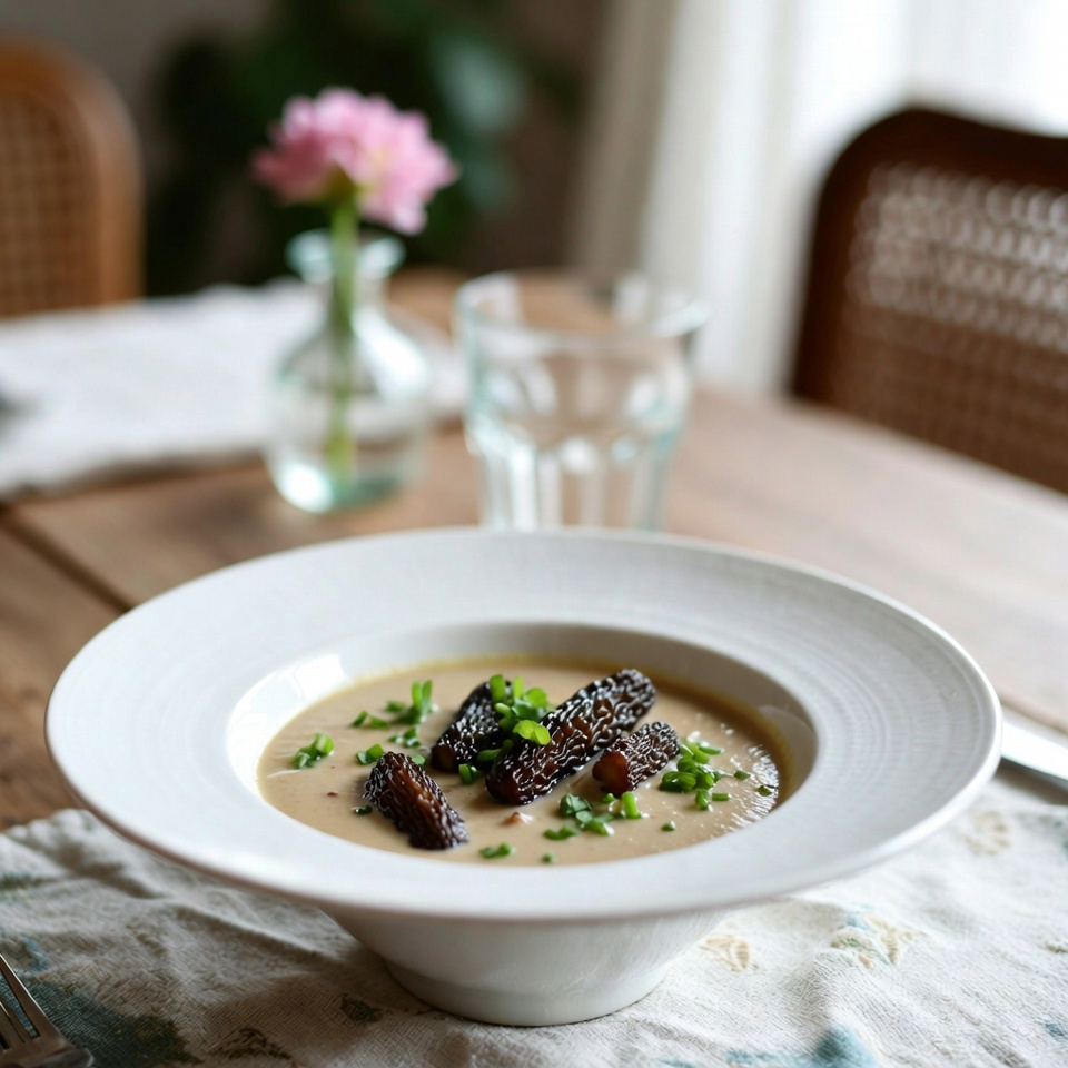 Soupe crémeuse aux morilles : une recette pour la santé intestinale et le bien‑être