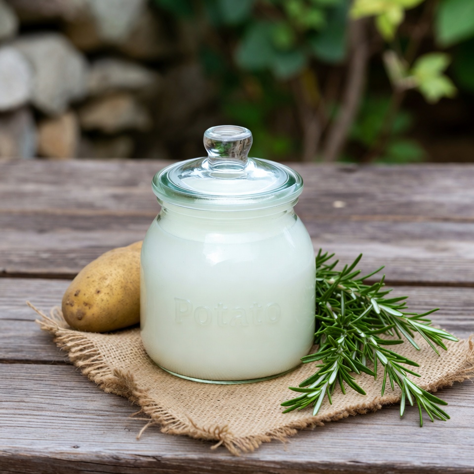 Gel de pomme de terre pour une peau éclatante et les taches brunes
