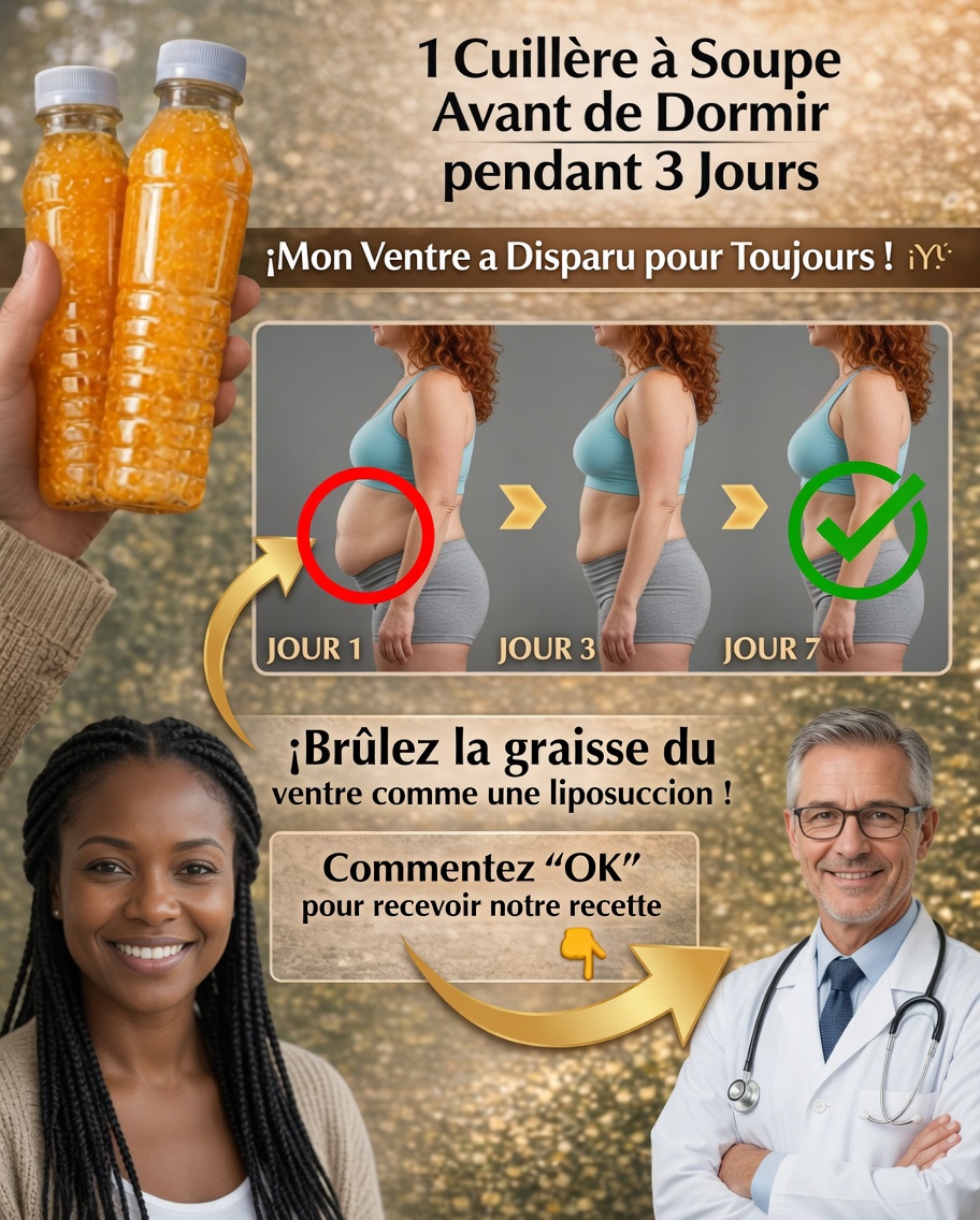 1 cuillère chaque soir pendant 3 jours : la boisson naturelle qui peut aider à réduire les ballonnements