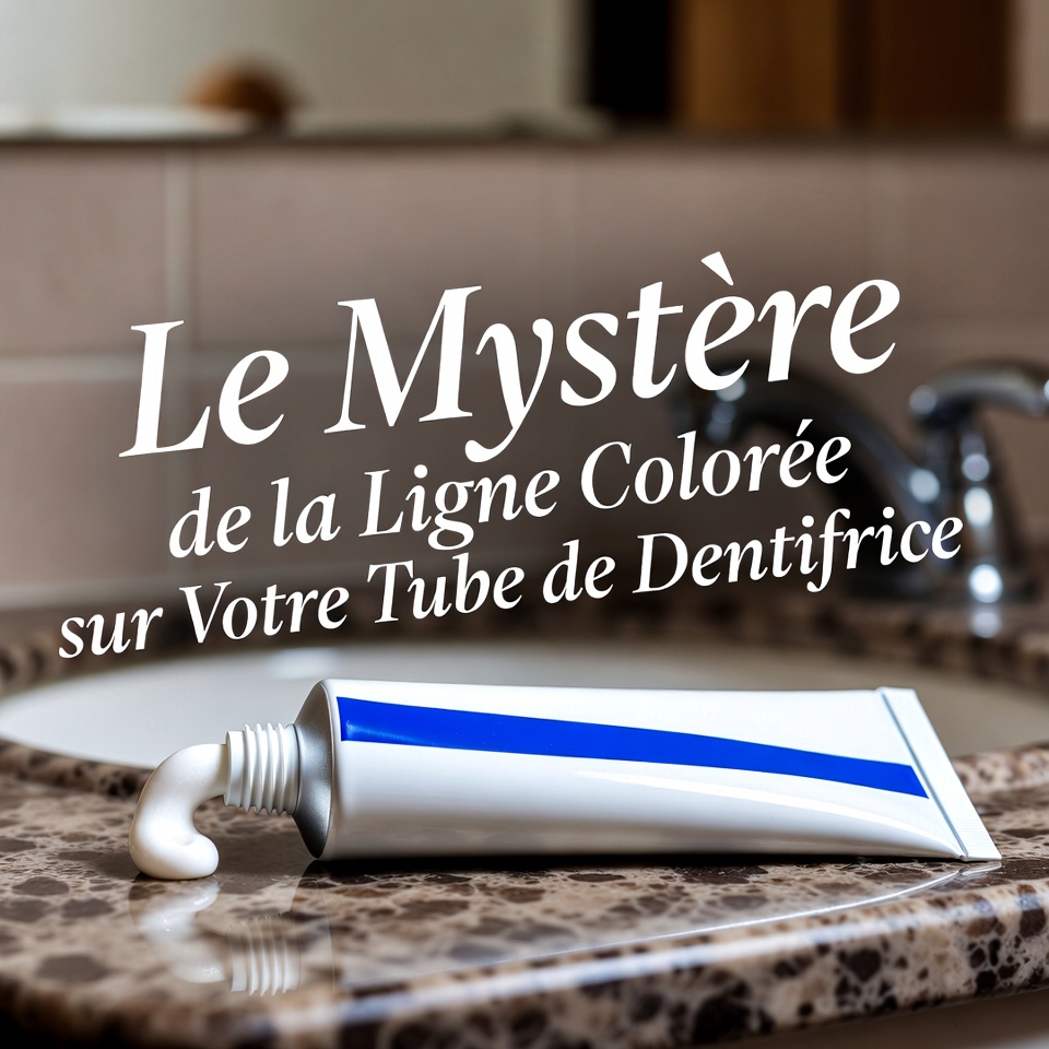 Le mystère de la ligne colorée sur votre tube de dentifrice