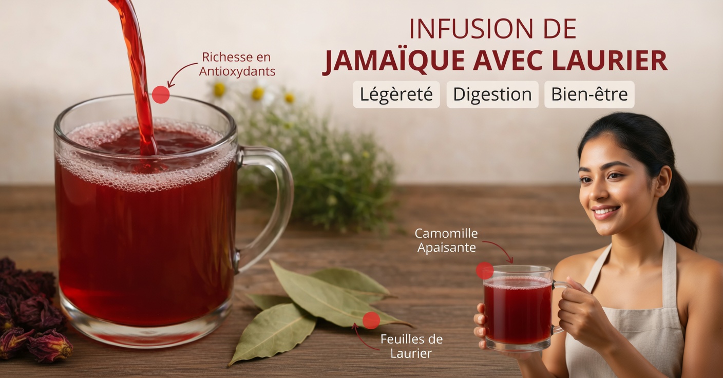 Infusion d’hibiscus et de laurier : recette et bienfaits