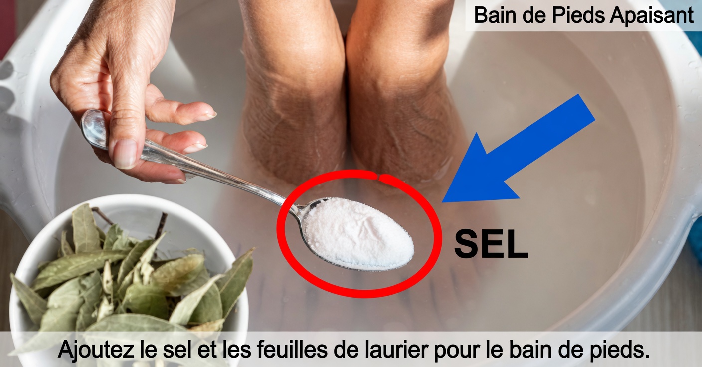 Bain de pieds au laurier : détoxifie et élimine les bactéries