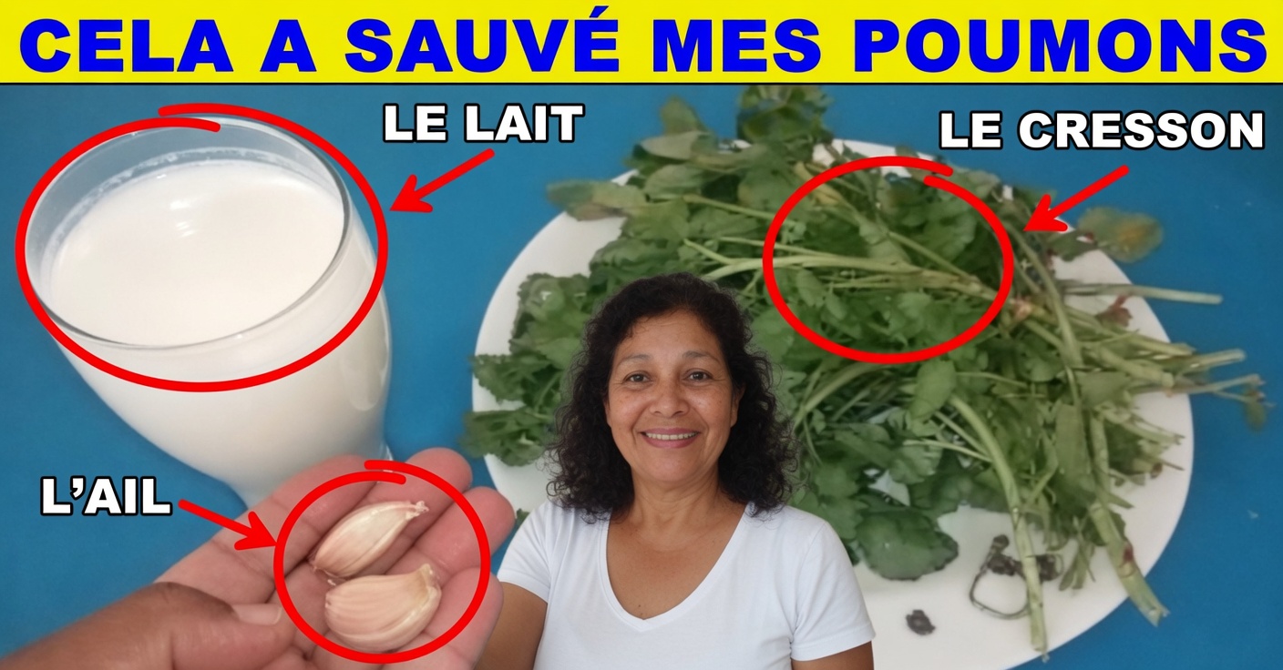 Cresson, Ail et Lait pour Nettoyer les Poumons