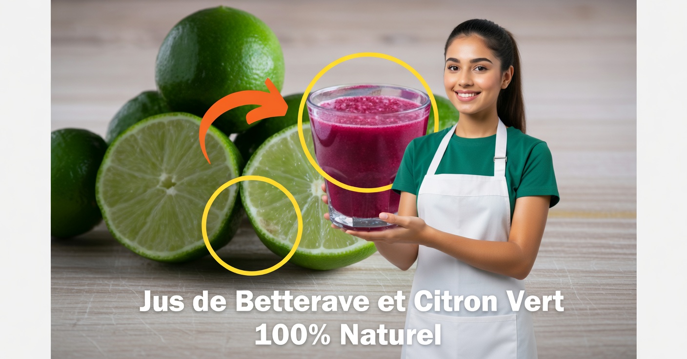 Jus de betterave et de citron pour purifier l’organisme et faire baisser la tension artérielle