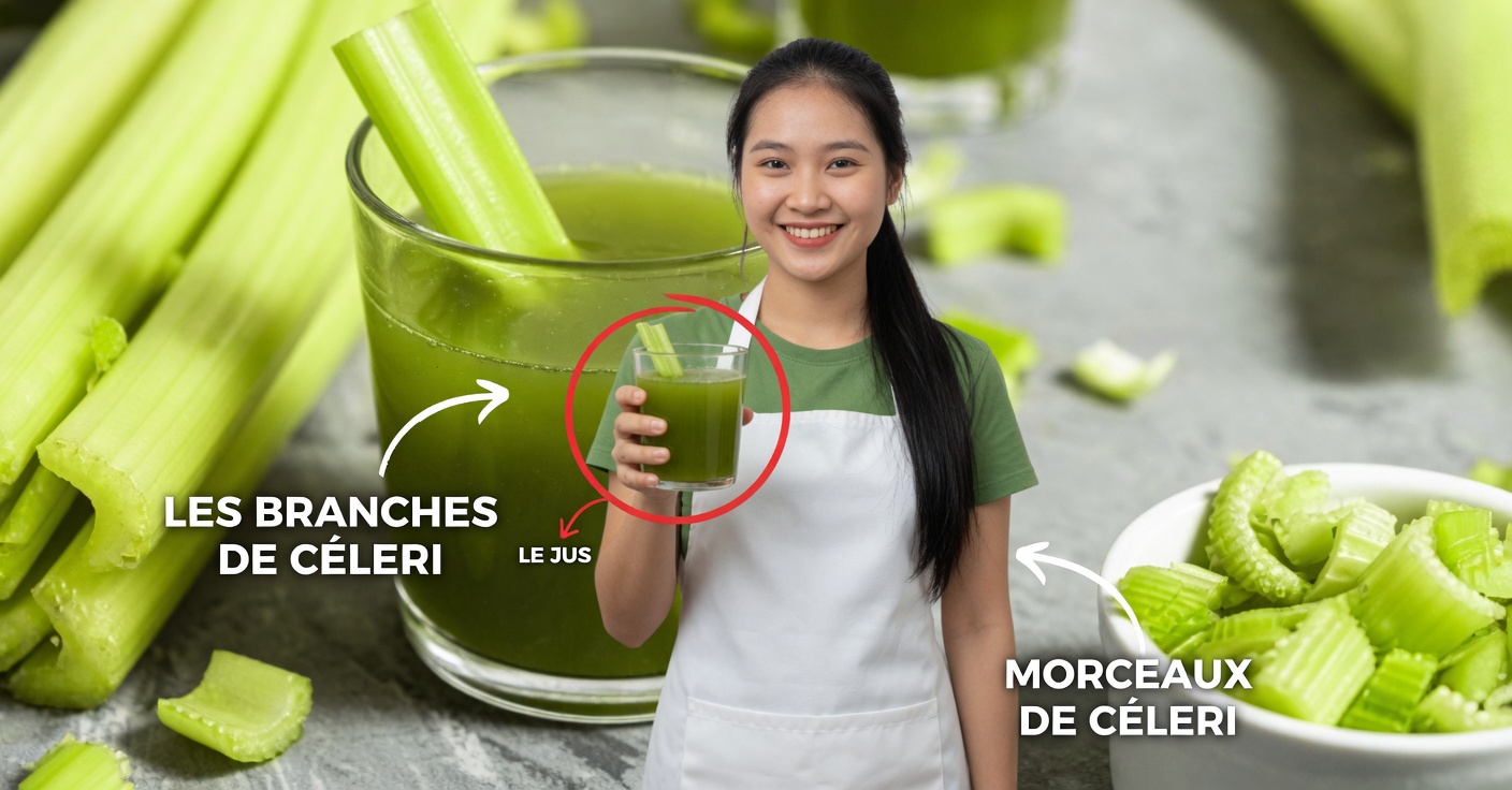 Jus de céleri pour nettoyer les reins, le foie et les poumons