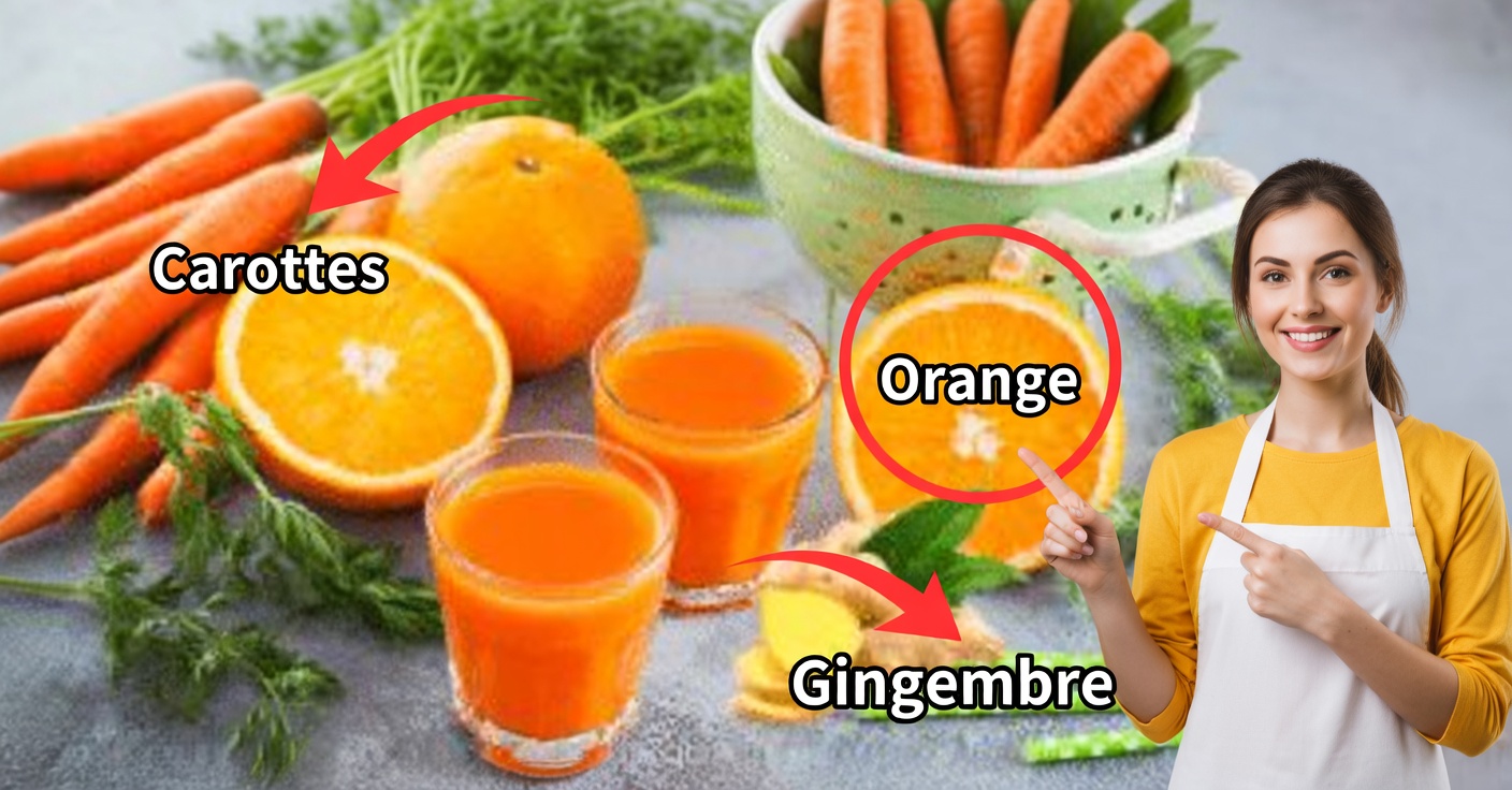 Jus de carotte au gingembre et à l’orange : vitalité à chaque gorgée