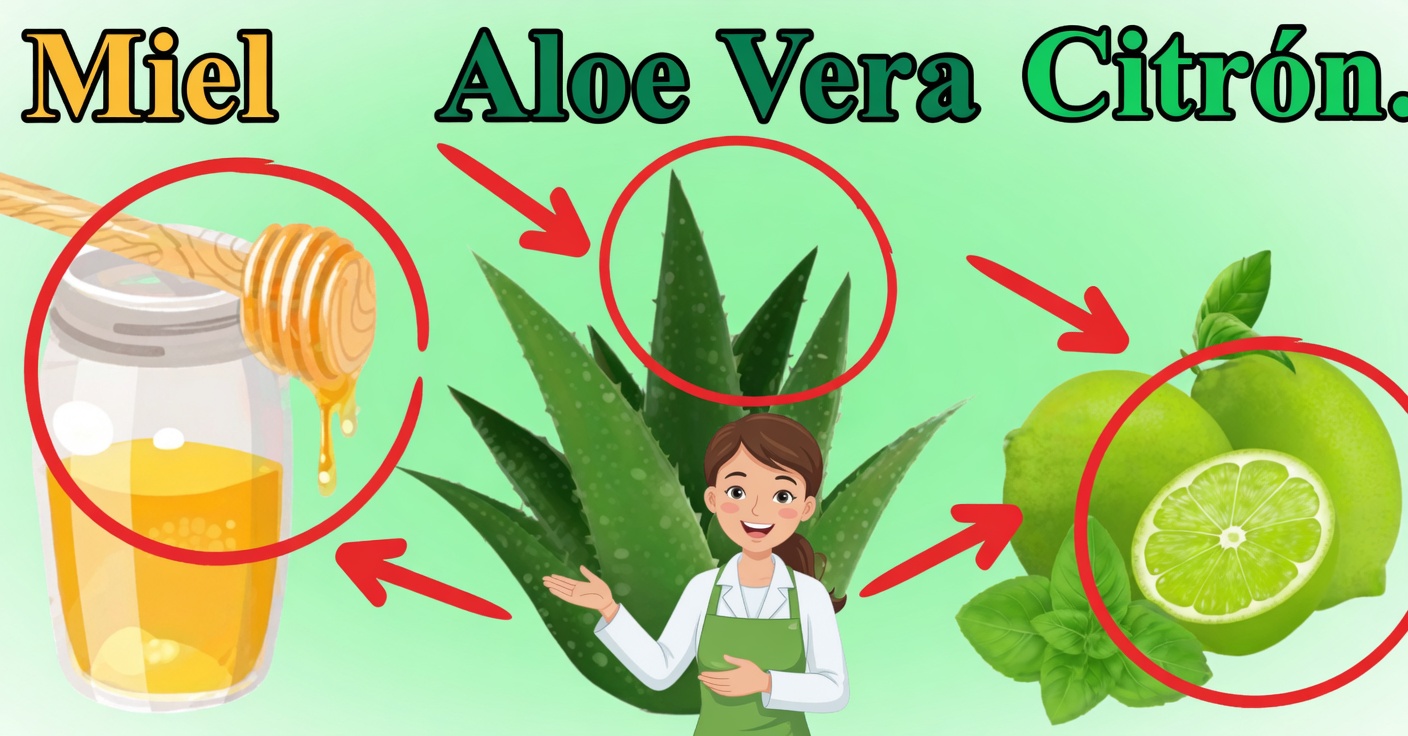 Aloe Vera, Miel et Citron : Le Miracle Naturel qui Nettoie et Guérit