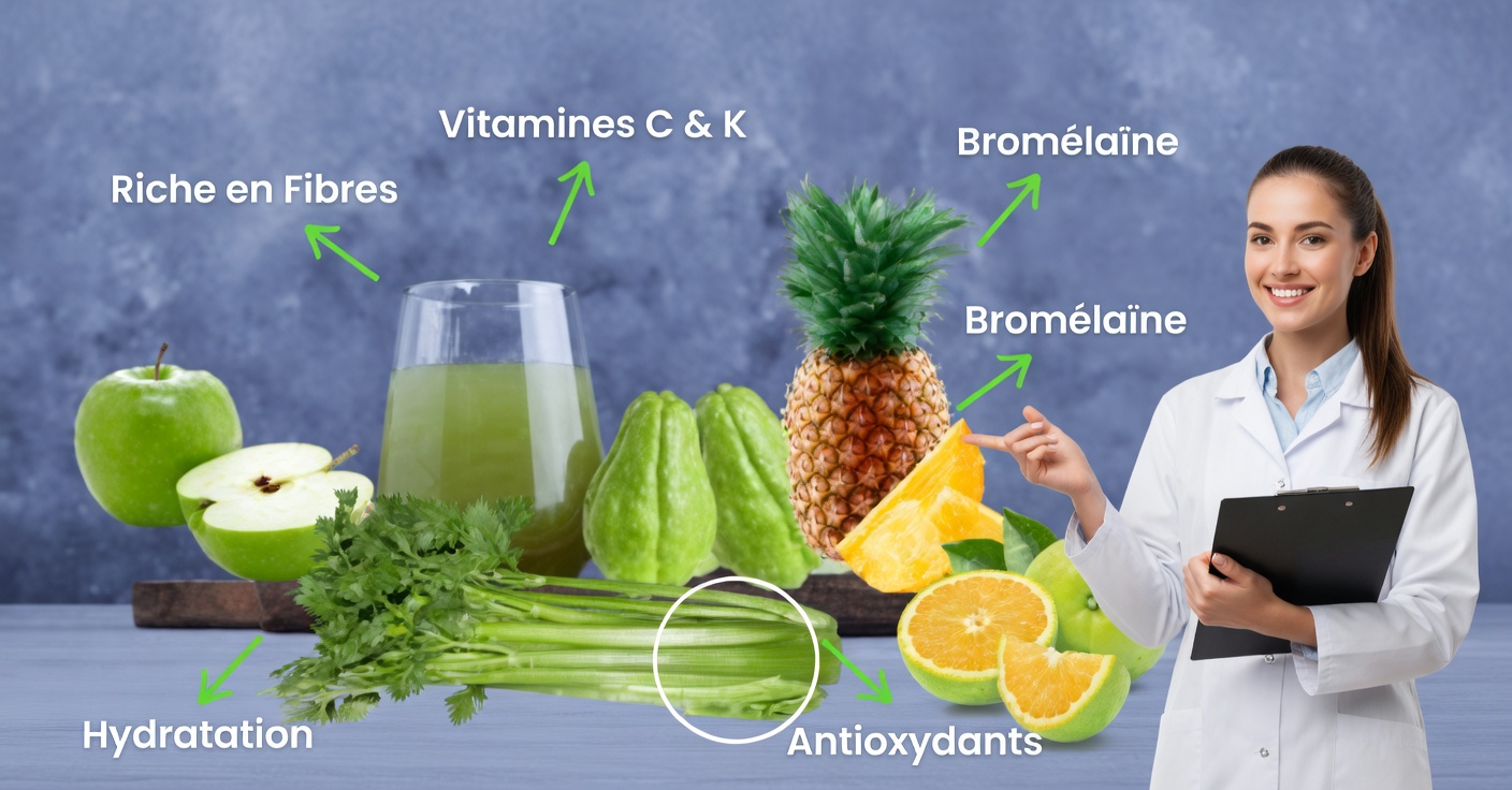 Jus de chayote et d’ananas pour le foie