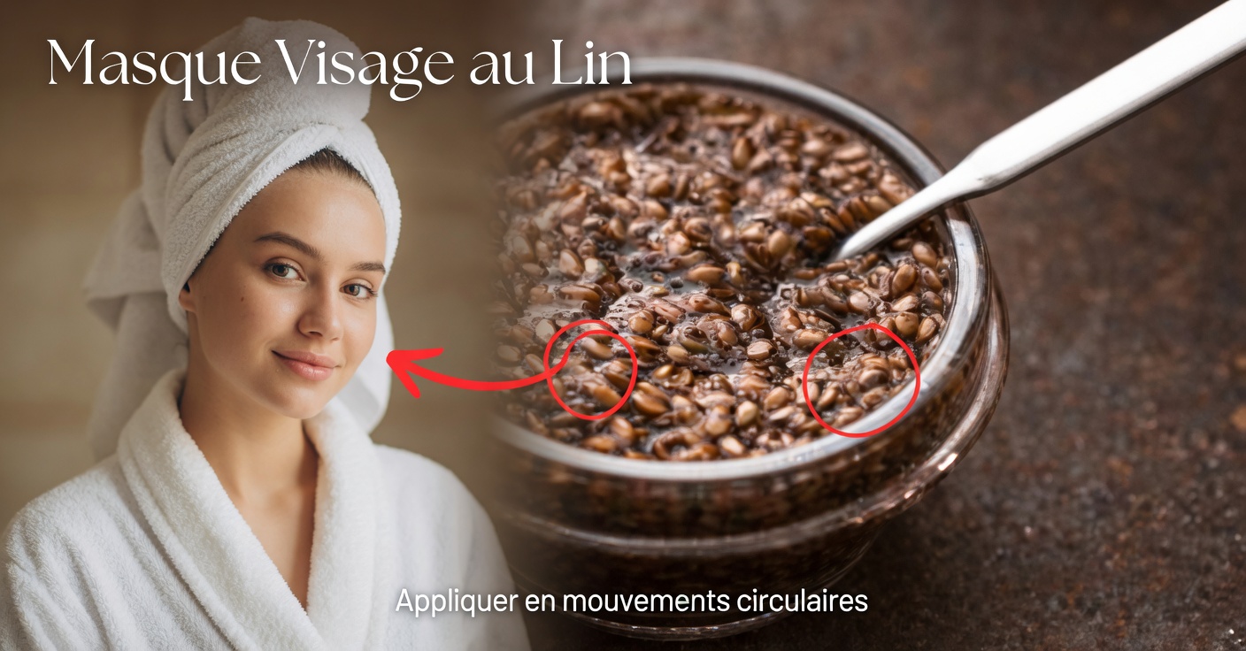 Masque de lin pour les taches et les rides
