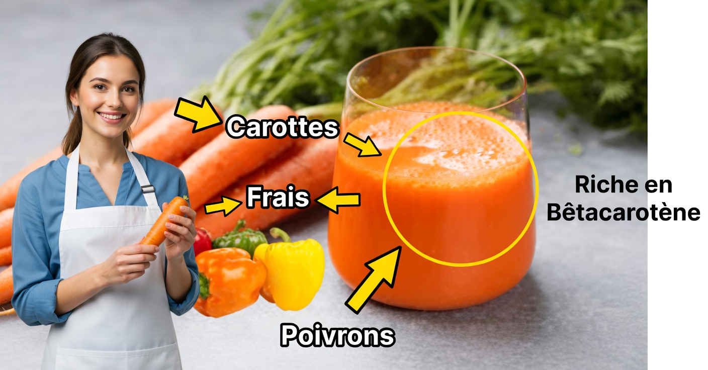 Jus de poivron et carotte : bienfaits et recette saine