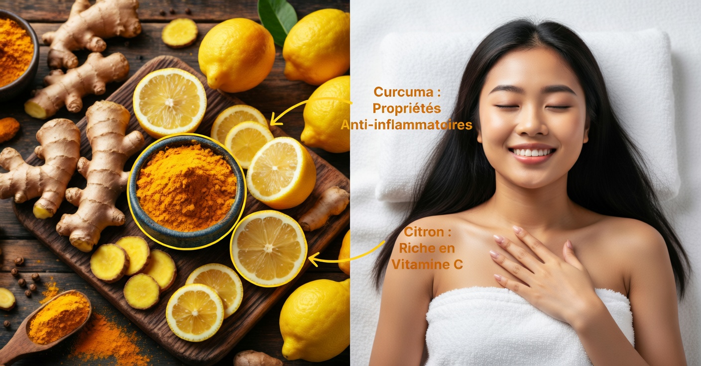 Curcuma, gingembre et citron : tonique pour la vitalité masculine