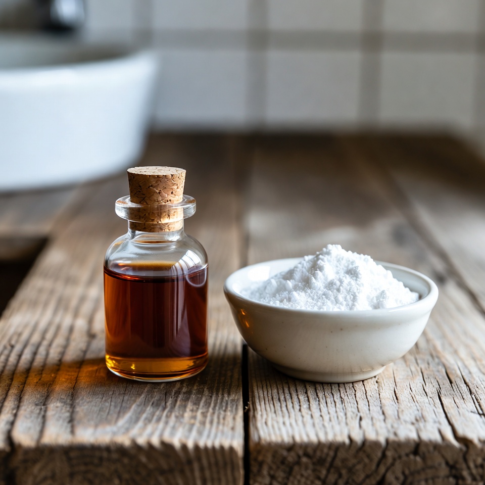 Remède à base d’huile de ricin et de bicarbonate de soude