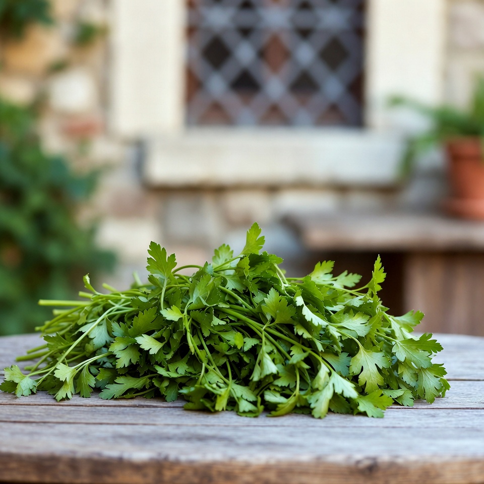 Boisson prouvée pour améliorer la vue (persil)