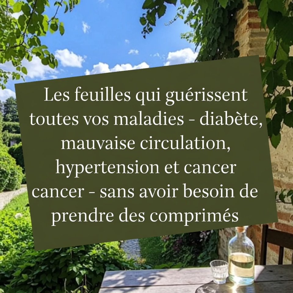 Les feuilles qui guérissent toutes vos maladies – diabète, mauvaise circulation, hypertension et cancer – sans avoir besoin de prendre de comprimés