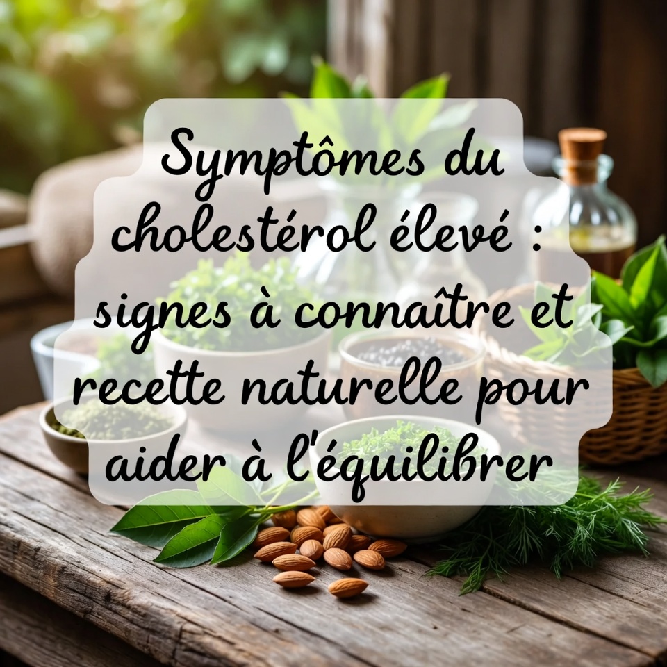 Symptômes d’un taux de cholestérol élevé : signes à connaître et recette naturelle pour aider à le réguler