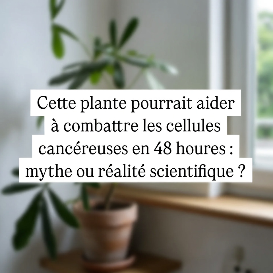 Cette plante pourrait aider à combattre les cellules cancéreuses en 48 heures : mythe ou réalité scientifique ?