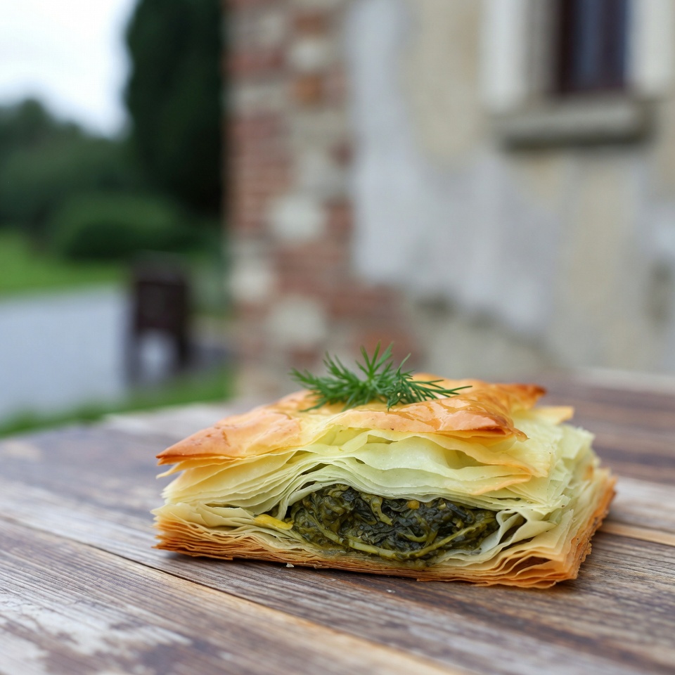 Tourte grecque aux épinards