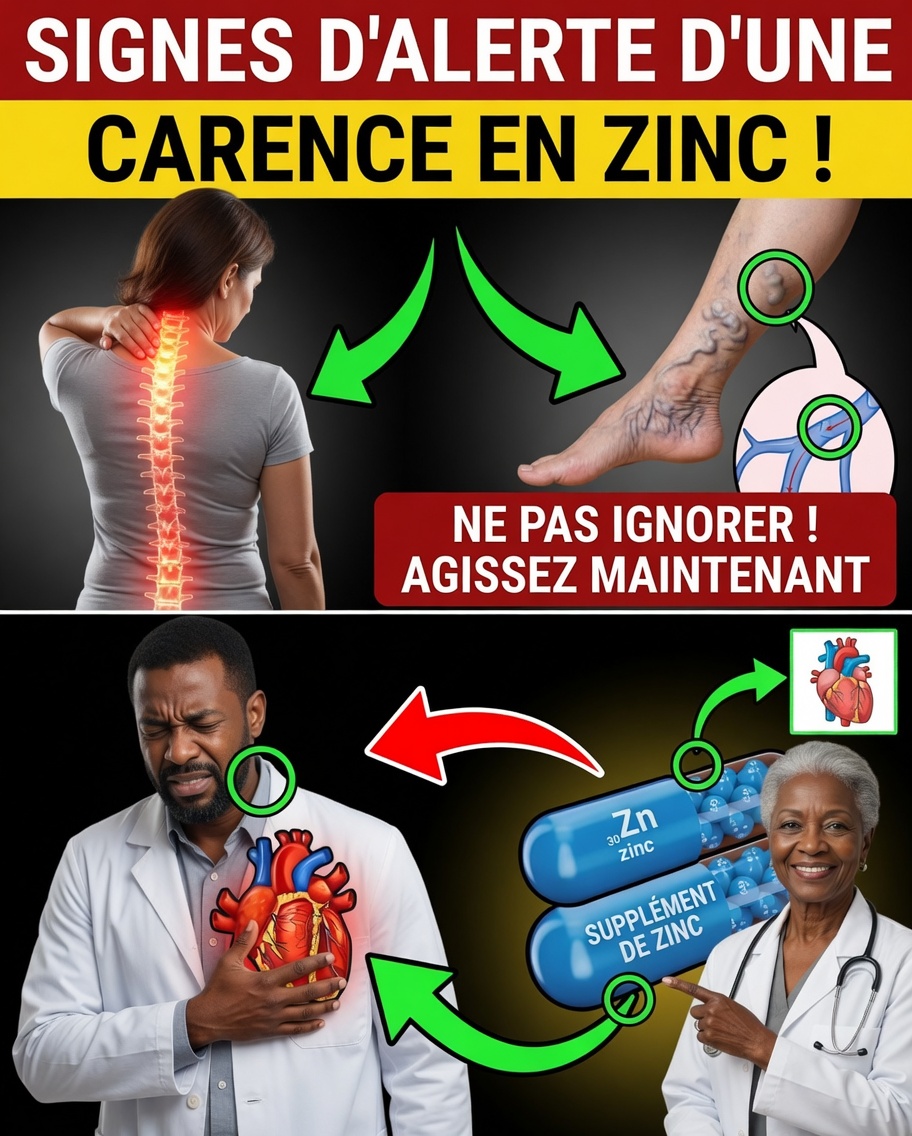 Attention ! 10 signes choquants de carence en zinc que vous ne devriez jamais ignorer