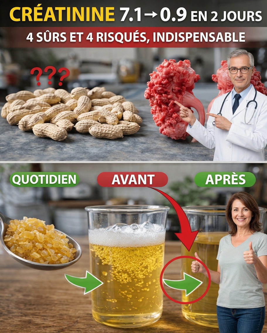 La créatinine est-elle passée de 7,1 à 0,9 en 2 jours ? Comprenez la vérité et découvrez 4 bonnes graisses pour les reins (et 4 qui exigent de la prudence)
