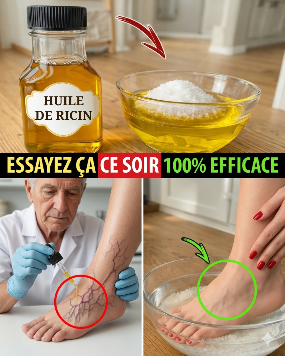 Femmes de plus de 65 ans : le bain de pieds de 10 jours à l’huile de ricin et au sel d’Epsom qui peut transformer votre ressenti