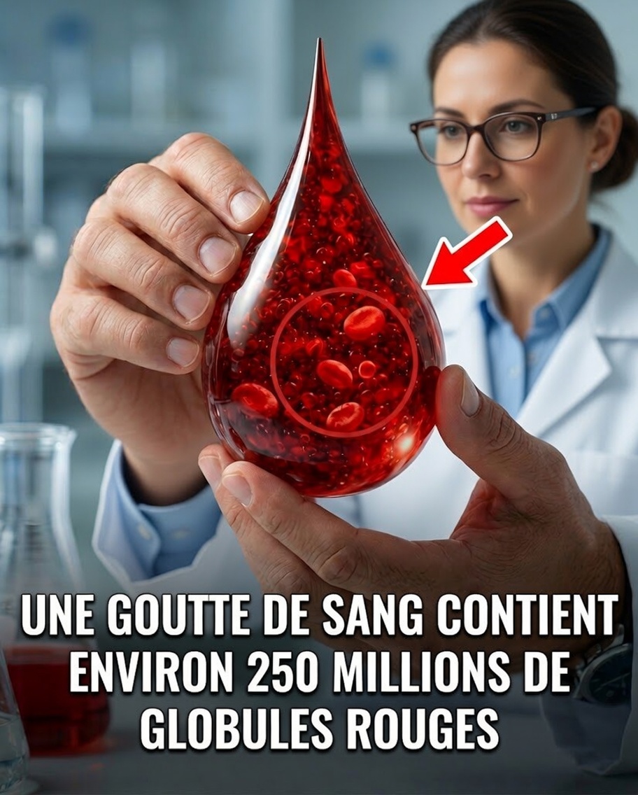 Saviez-vous qu’une seule goutte de sang contient 250 millions de globules rouges qui travaillent sans relâche pour vous ?
