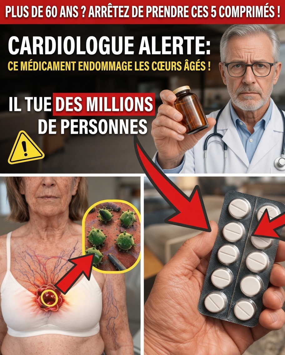 Alerte du cardiologue : ce médicament courant peut surcharger le cœur après 60 ans