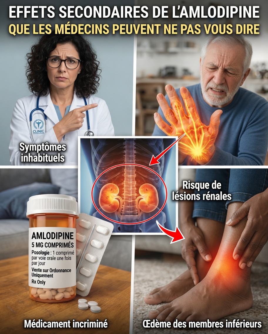 12 Pires effets secondaires de l’amlodipine que vous ne devez JAMAIS ignorer