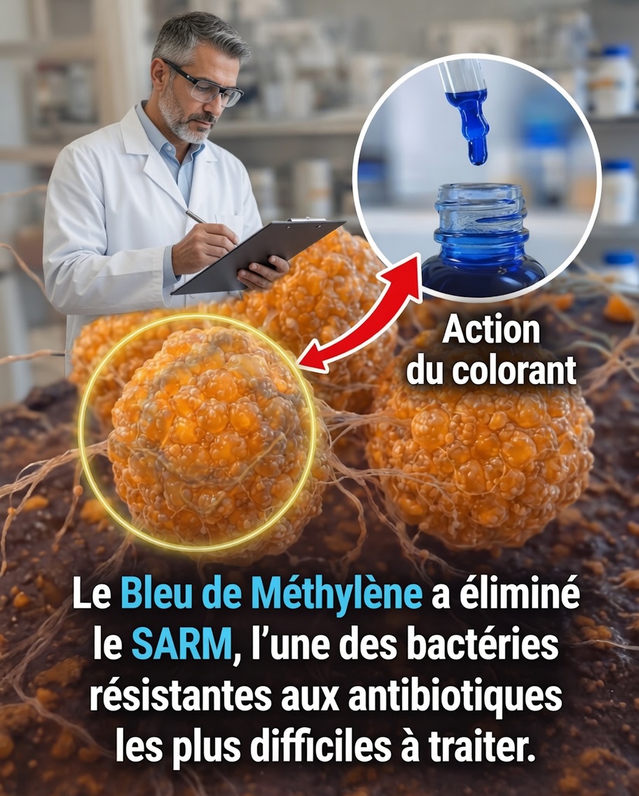 La découverte surprenante concernant le bleu de méthylène et l’une des bactéries les plus résistantes aux antibiotiques