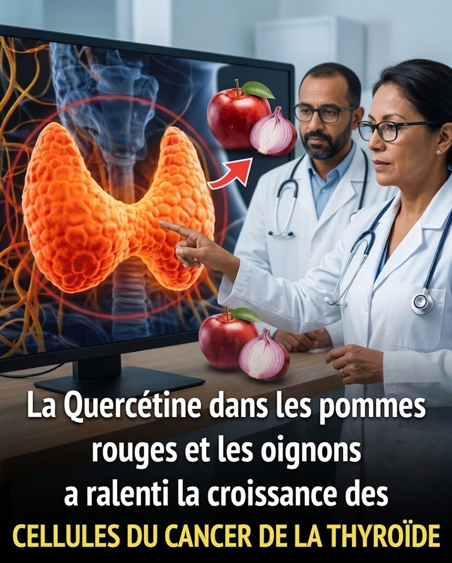 Les aliments du quotidien, comme les pommes et les oignons, peuvent-ils apporter de nouvelles pistes à la recherche sur le cancer de la thyroïde ?