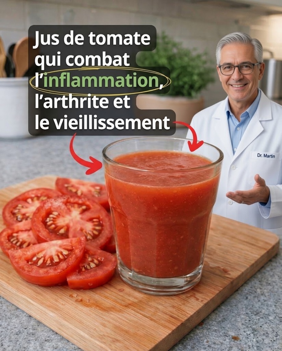 Découvrez l’habitude quotidienne simple qui conquiert les passionnés de santé : le jus de tomate frais