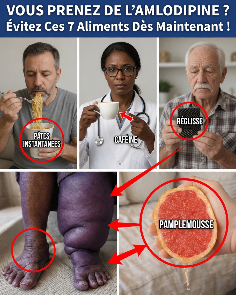 7 aliments pouvant aggraver silencieusement les effets secondaires de l’amlodipine (et des alternatives intelligentes pour se sentir mieux rapidement)