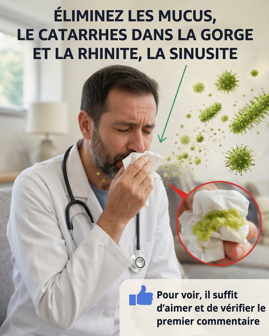 15 remèdes maison puissants pour éliminer le mucus, les glaires et la rhinite naturellement