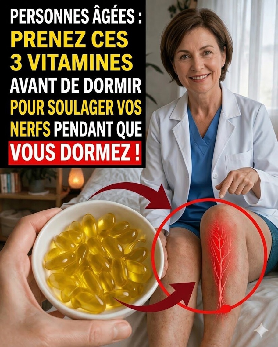 3 vitamines nocturnes qui peuvent transformer la force des jambes après 60 ans : le secret oublié pour préserver la mobilité