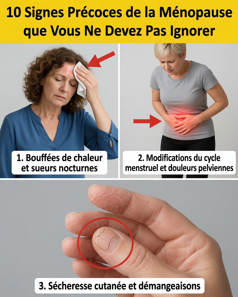 Ménopause précoce : 10 signes (et autres) que vous devez surveiller