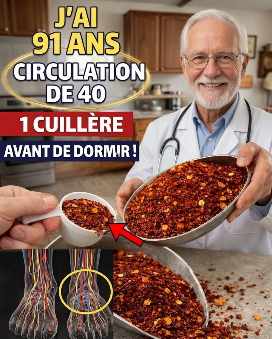 Personnes âgées : une simple épice avant de dormir peut-elle améliorer la circulation dans les jambes et les pieds ?