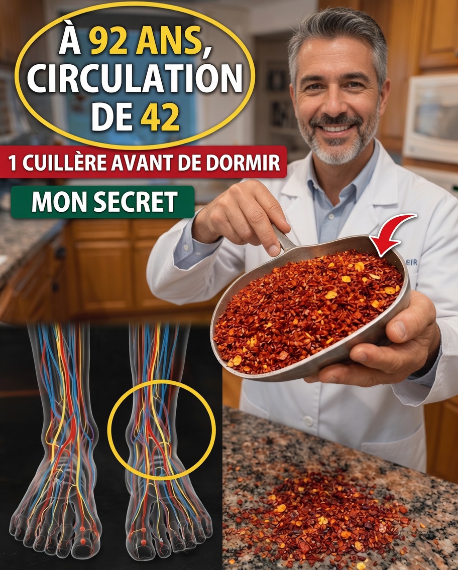 Personnes âgées : une simple épice avant de dormir peut-elle aider à améliorer la circulation dans les jambes et les pieds ?