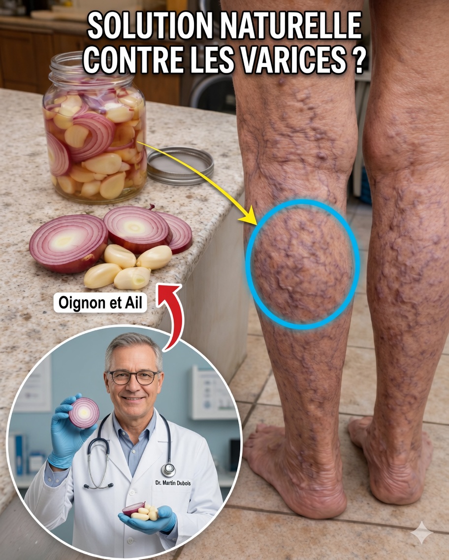 Dites adieu aux varices naturellement : le simple remède maison à base d’ail, d’oignon et d’huile d’olive qui peut apporter un soulagement