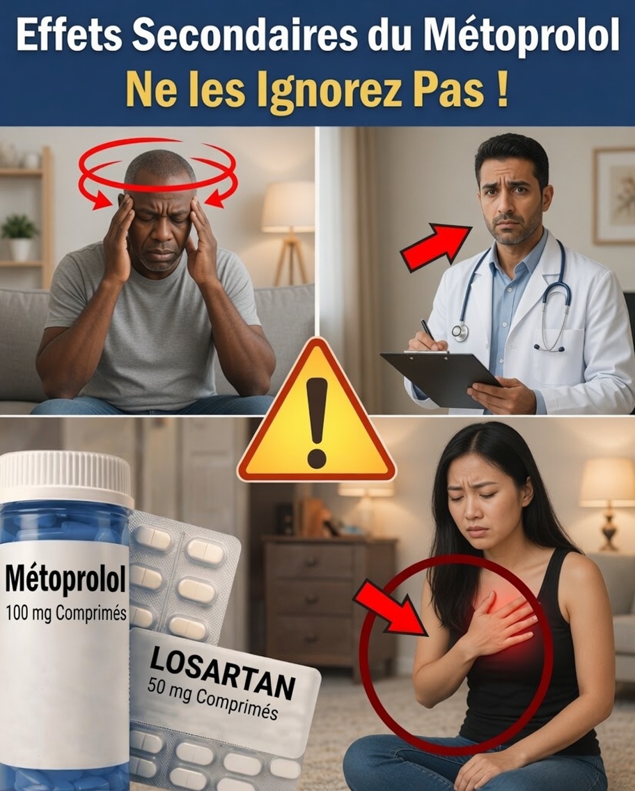 10 Effets secondaires importants du métoprolol que vous devez connaître