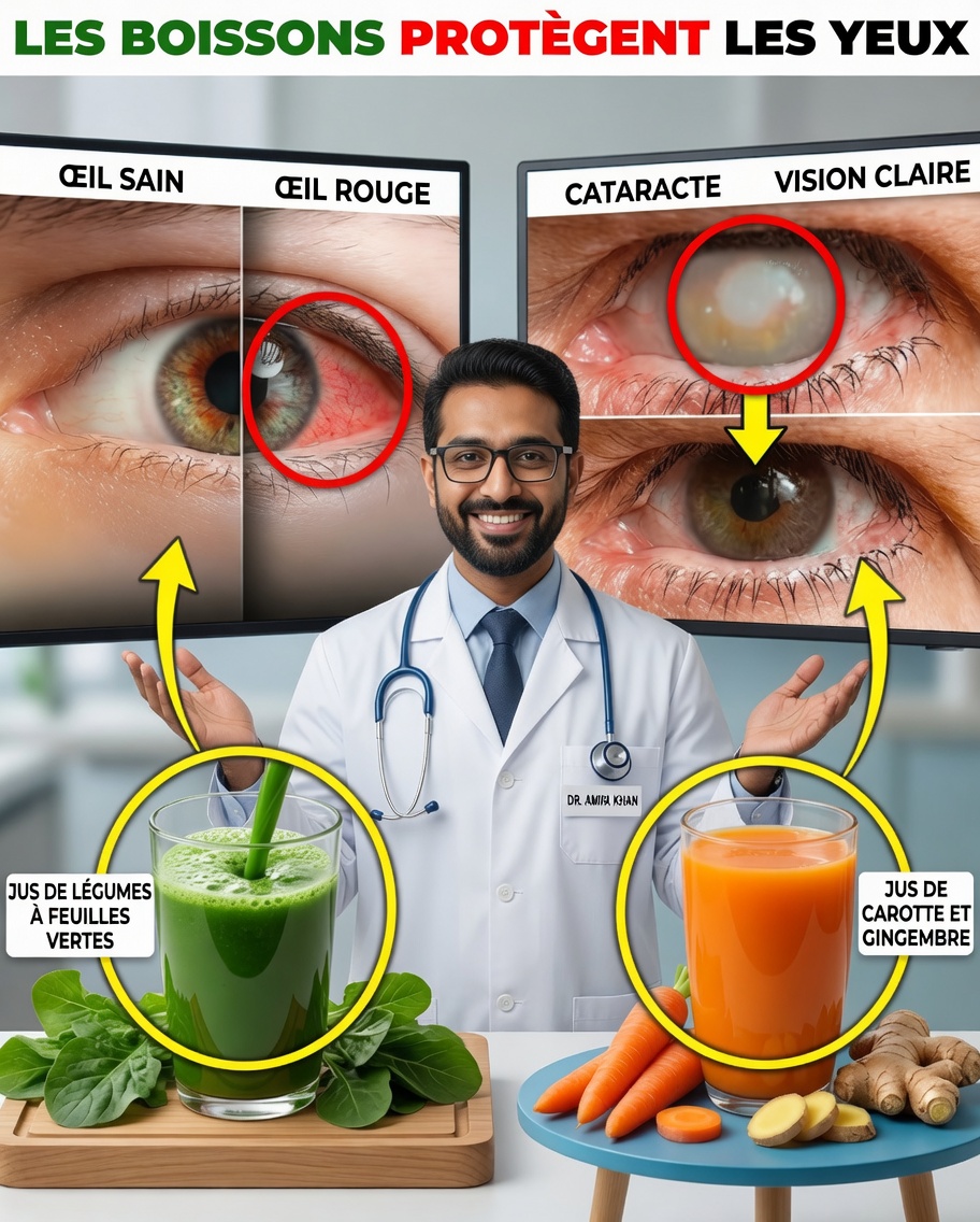 8 boissons miraculeuses pour protéger vos yeux et améliorer naturellement votre vision
