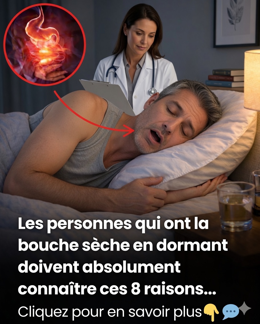Bouche sèche la nuit : 8 causes courantes auxquelles vous ne vous attendez peut-être pas