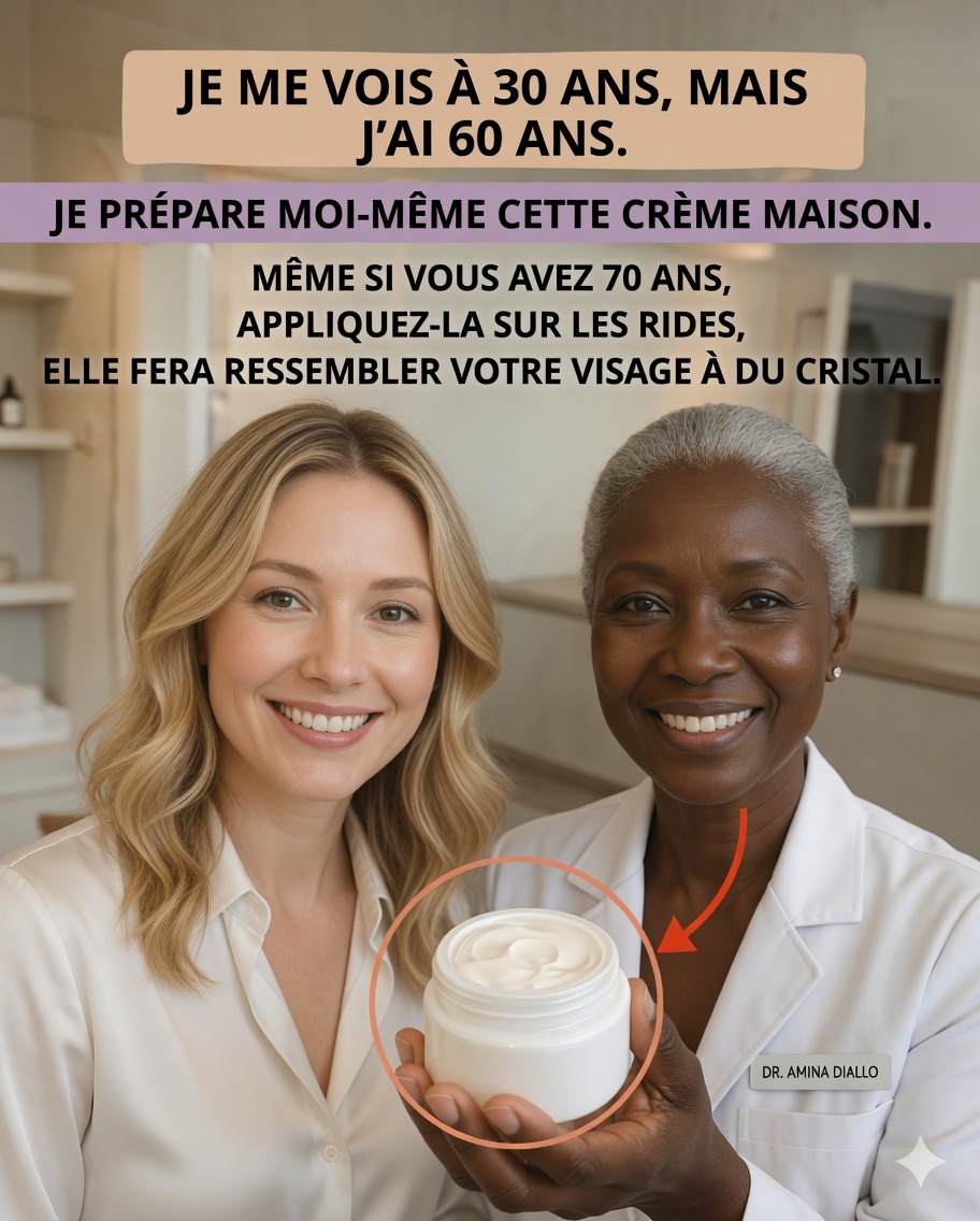 La crème de nuit à 3 ingrédients au bicarbonate que les personnes âgées adorent pour une peau plus lisse et plus lumineuse, de la nuit au jour