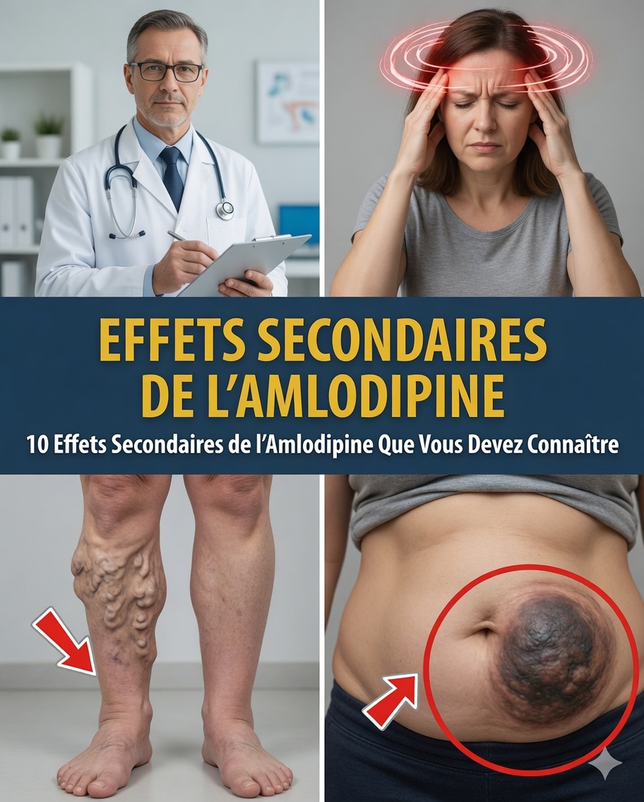 Les 12 effets secondaires les plus courants de l’amlodipine et pourquoi ils surviennent chez tant de personnes