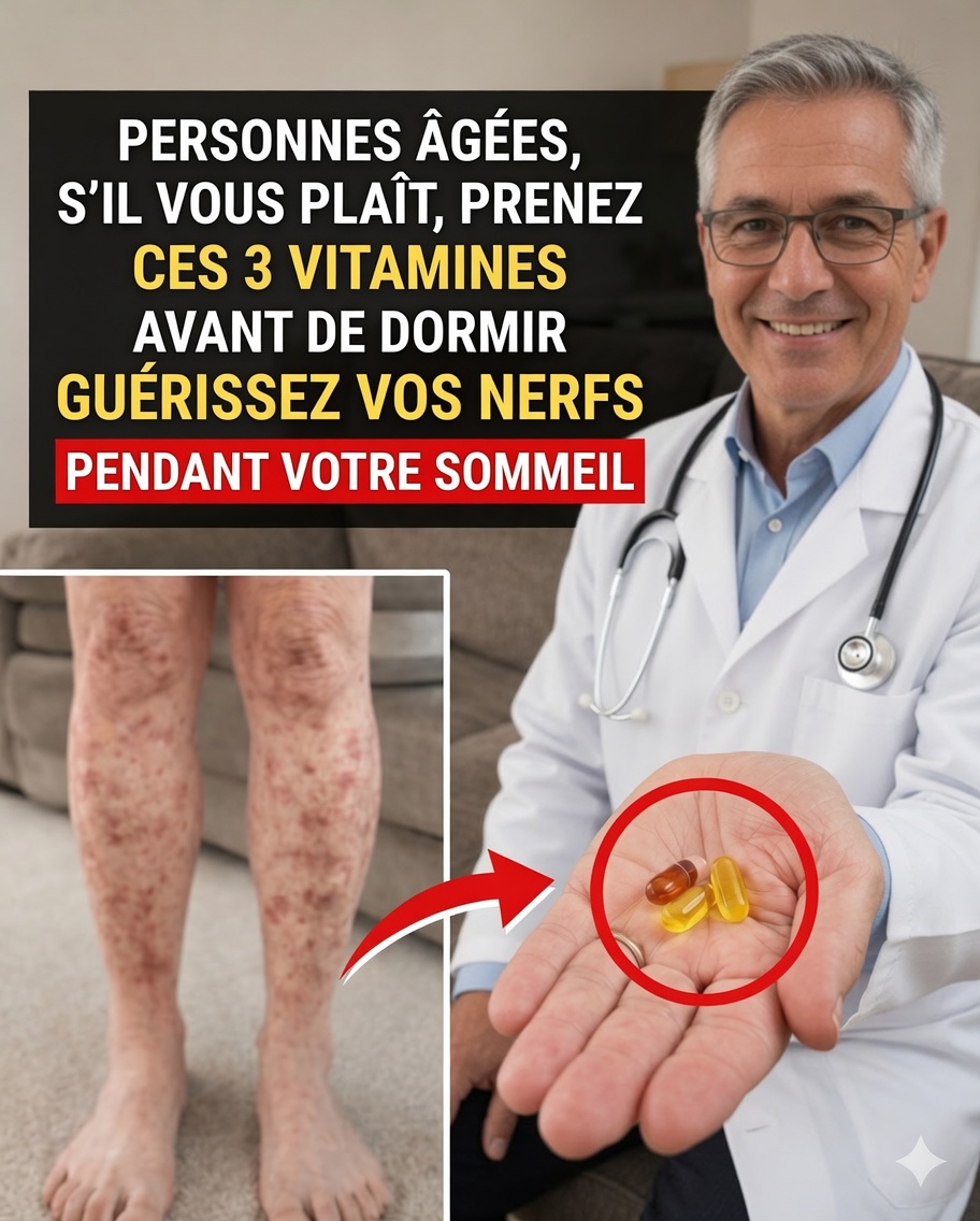 3 vitamines nocturnes qui peuvent transformer la force des jambes après 60 ans : le secret oublié pour préserver la mobilité