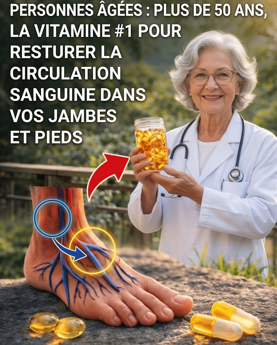 Plus de 60 ans ? Découvrez une vitamine essentielle qui peut aider à améliorer la circulation dans les jambes et les pieds