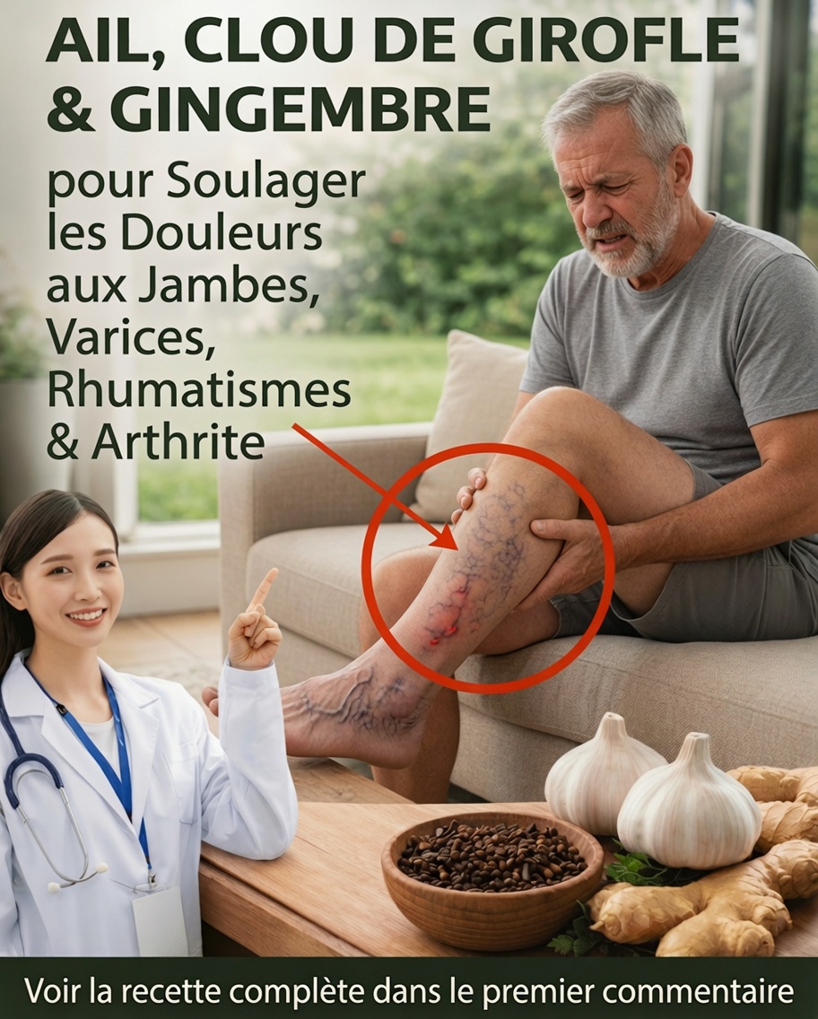 Découvrez comment la combinaison d’ail, de clou de girofle et de gingembre peut soutenir le confort quotidien des jambes et des articulations