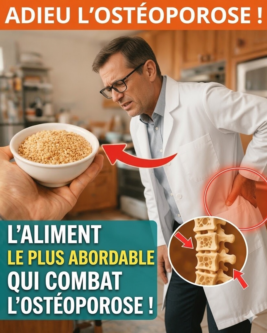 L’aliment le moins cher pour combattre l’ostéoporose après 60 ans — et que la plupart des seniors ignorent !