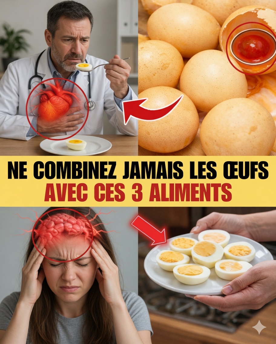 Personnes âgées : Ne mélangez pas les œufs avec ces 3 aliments – Des effets surprenants que vous devez connaître après 60 ans