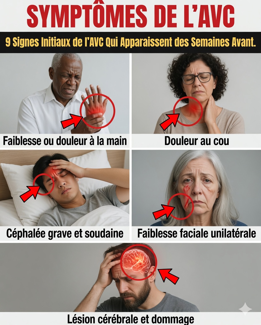 9 Signes Précoces d’AVC qui Peuvent Survenir Jusqu’à 1 Semaine Avant – Ce Que Votre Corps Essaie de Vous Dire