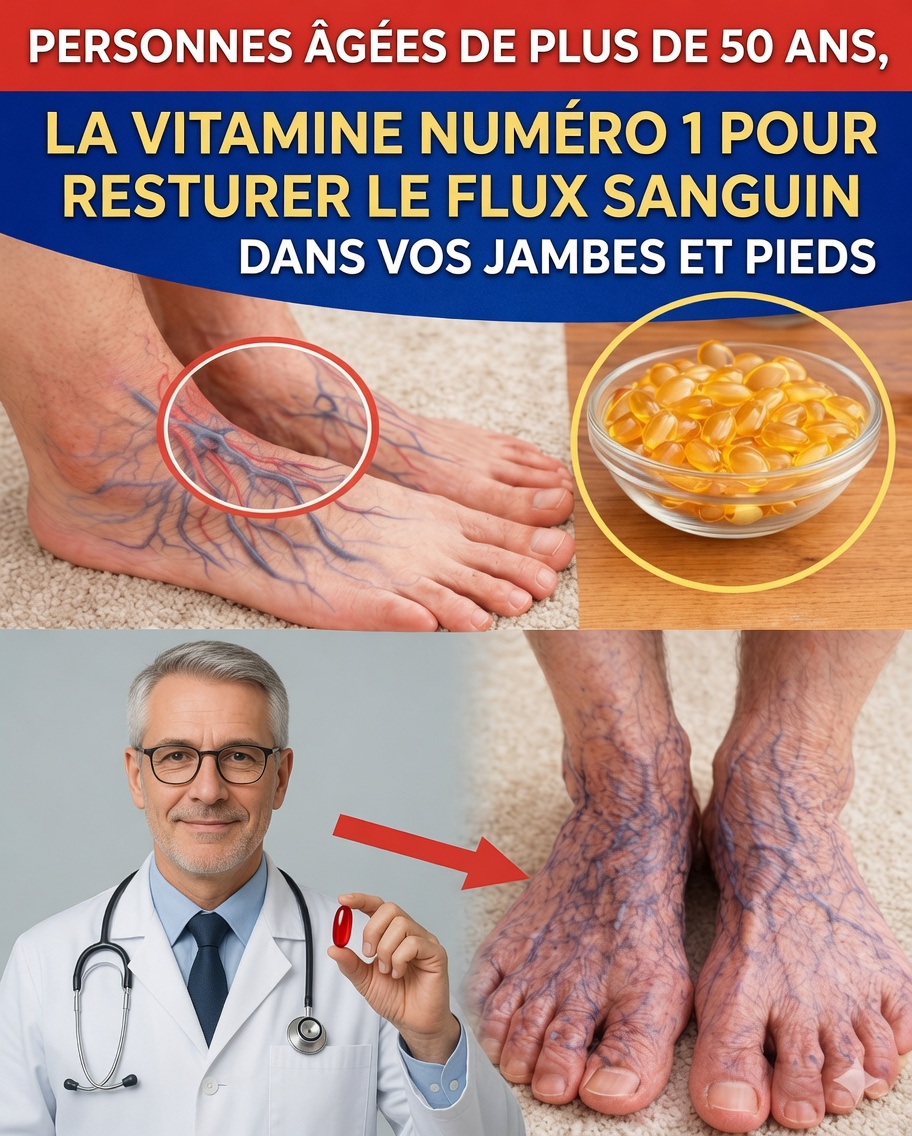 La vitamine n°1 que les personnes de plus de 50 ans manquent pour améliorer la circulation dans les jambes et les pieds (sentez la chaleur revenir en quelques jours)