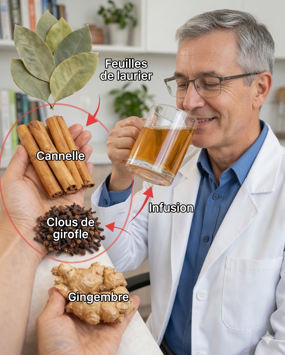 Thé de laurier, clou de girofle et gingembre : soutien naturel pour les articulations, la digestion et le bien-être du foie
